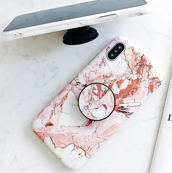 iPhone XR/XS/7/8❤️marble phone case with holder - Picture 3 of 6